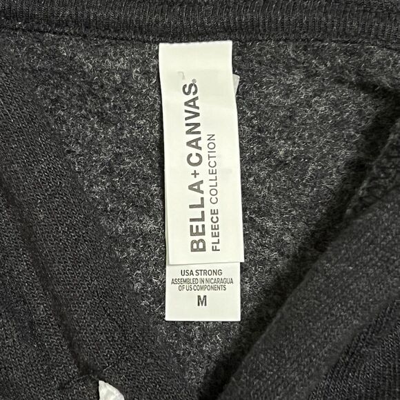 Bella + Canvas It’s COOL TO CARE Hoodie Sweater Men’s M Gray Fleece Sweatshirt - Picture 9 of 12